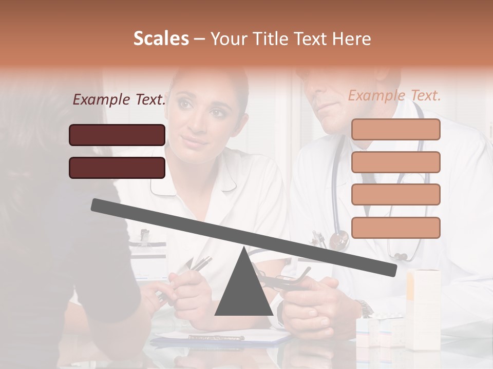 Discussing Hispanic Teamwork PowerPoint Template