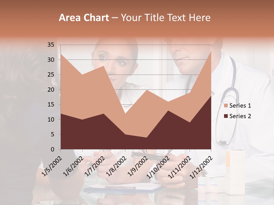 Discussing Hispanic Teamwork PowerPoint Template