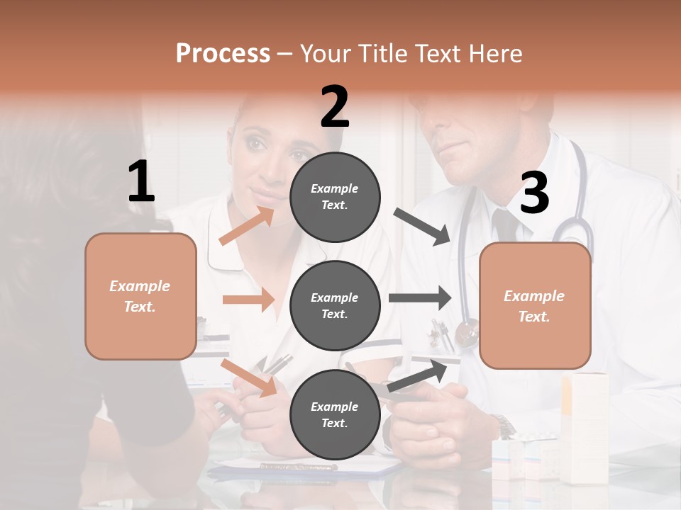 Discussing Hispanic Teamwork PowerPoint Template