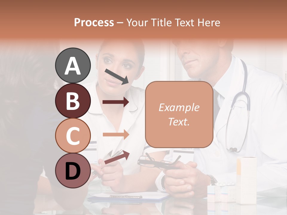 Discussing Hispanic Teamwork PowerPoint Template