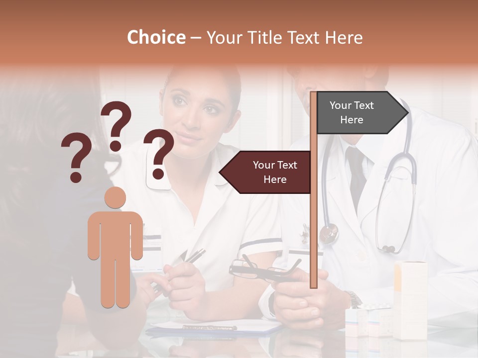 Discussing Hispanic Teamwork PowerPoint Template