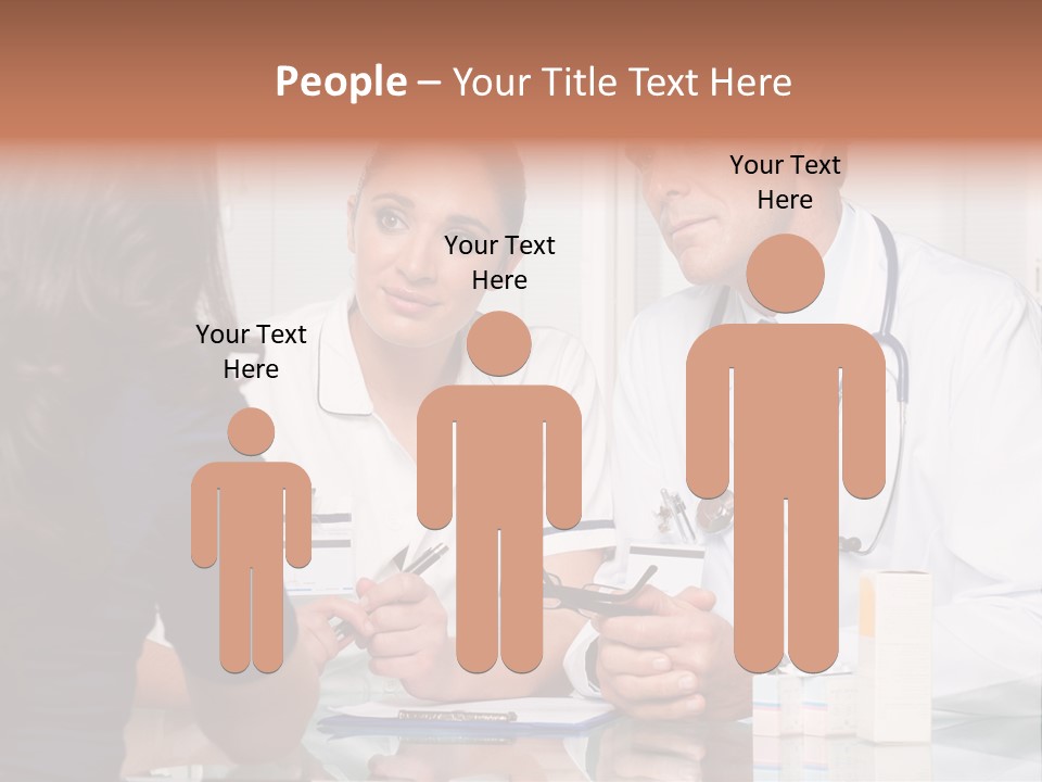 Discussing Hispanic Teamwork PowerPoint Template