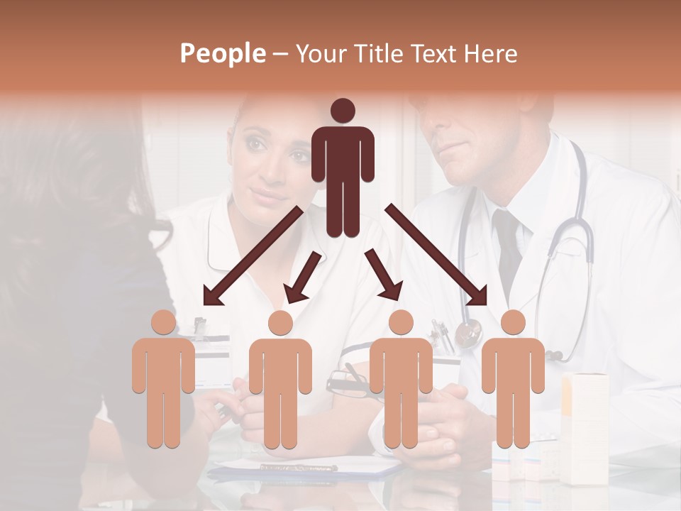 Discussing Hispanic Teamwork PowerPoint Template