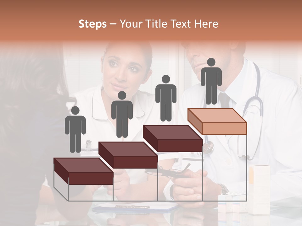 Discussing Hispanic Teamwork PowerPoint Template