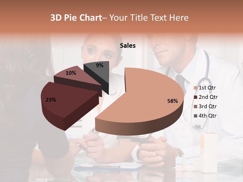 Discussing Hispanic Teamwork PowerPoint Template
