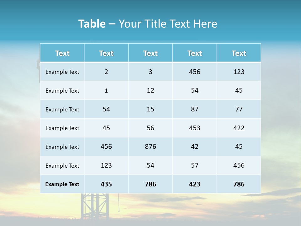 Red Sky Site PowerPoint Template