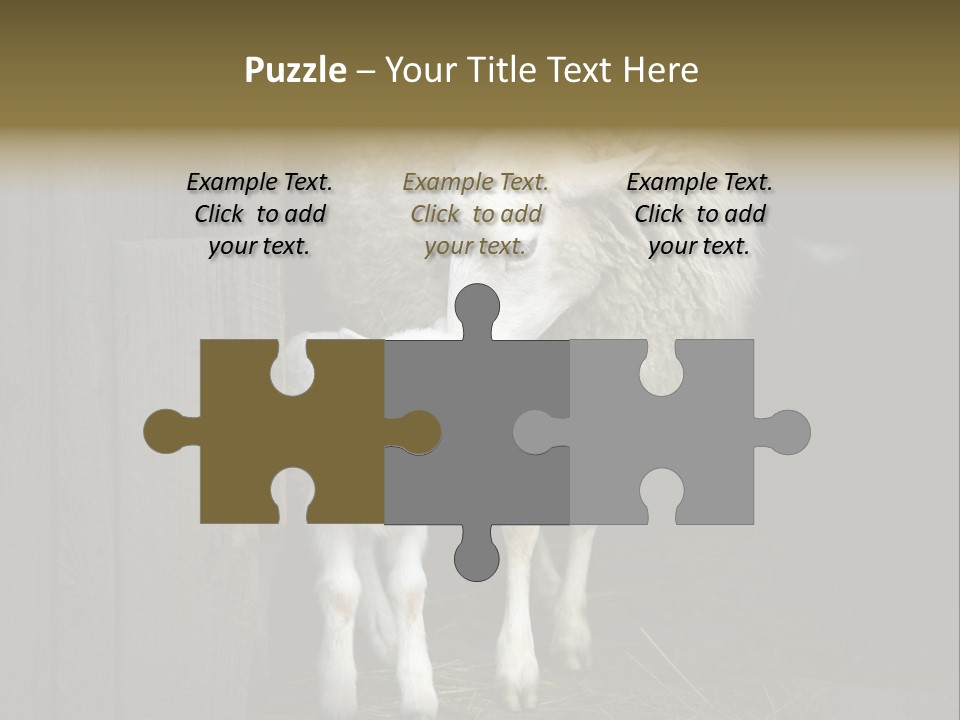 Animal Friendly Lamb PowerPoint Template