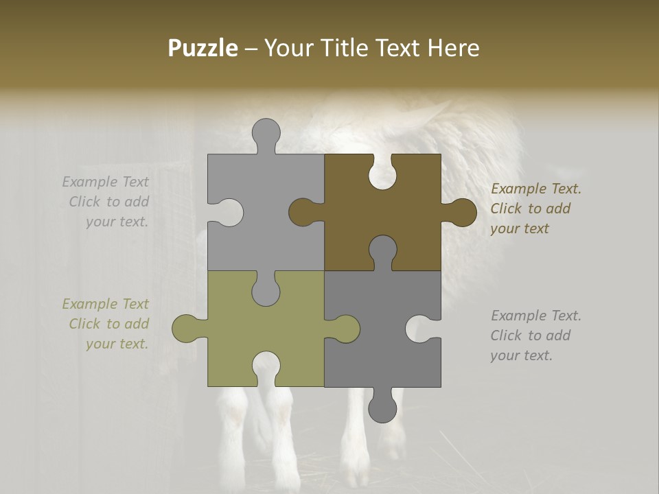 Animal Friendly Lamb PowerPoint Template