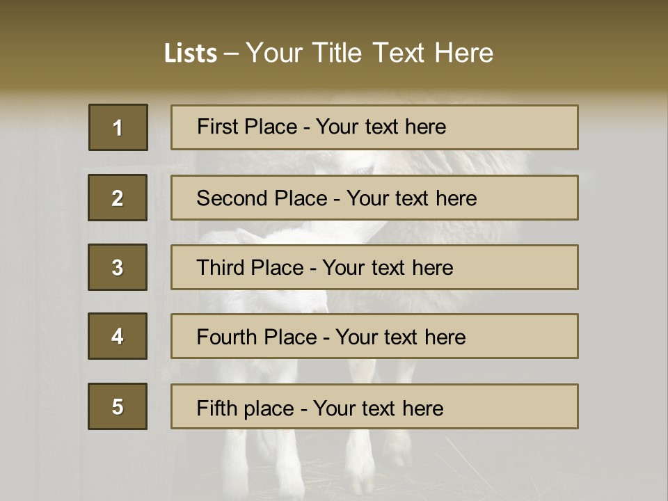Animal Friendly Lamb PowerPoint Template