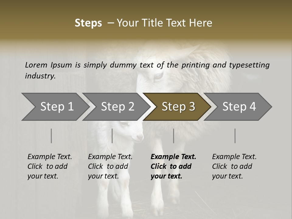 Animal Friendly Lamb PowerPoint Template