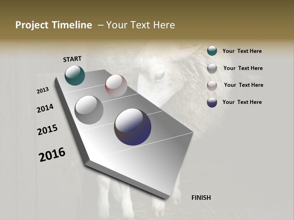 Animal Friendly Lamb PowerPoint Template