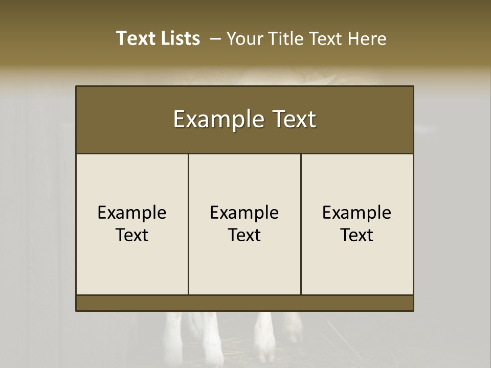 Animal Friendly Lamb PowerPoint Template