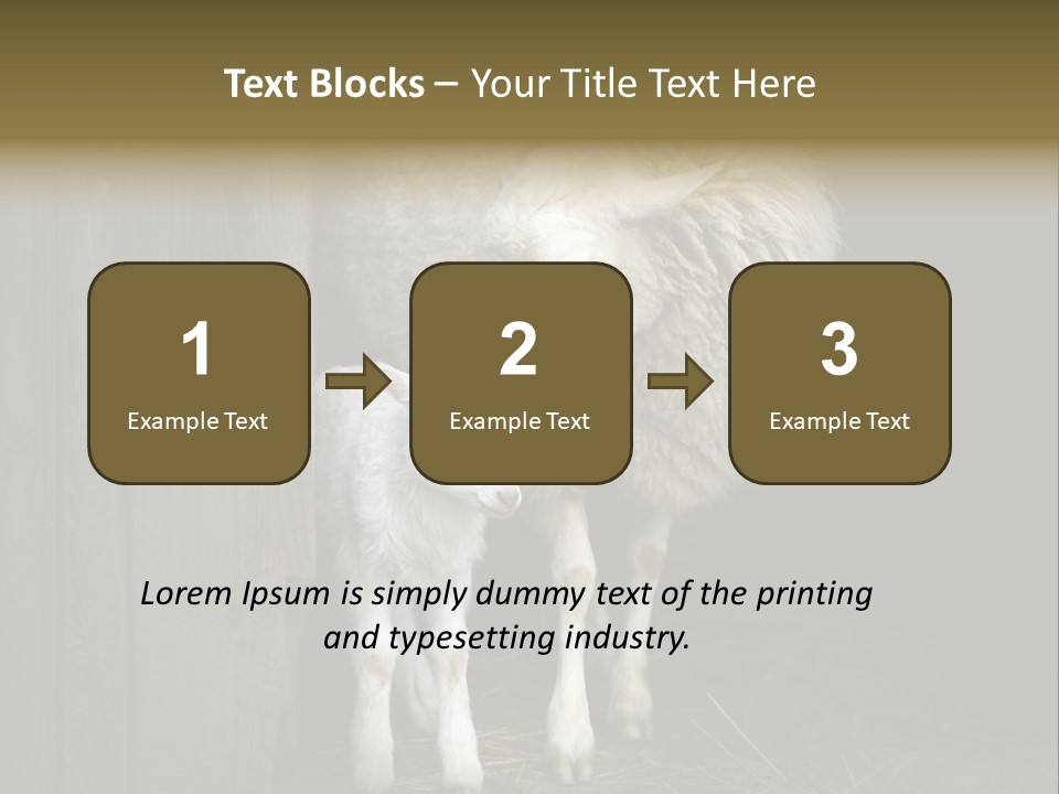 Animal Friendly Lamb PowerPoint Template