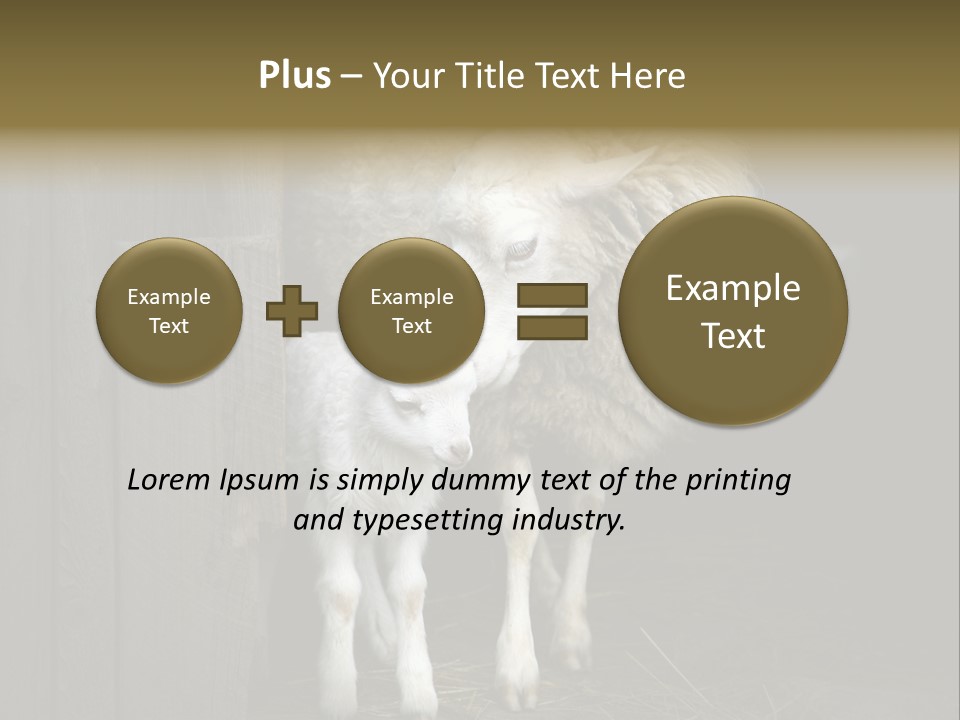 Animal Friendly Lamb PowerPoint Template