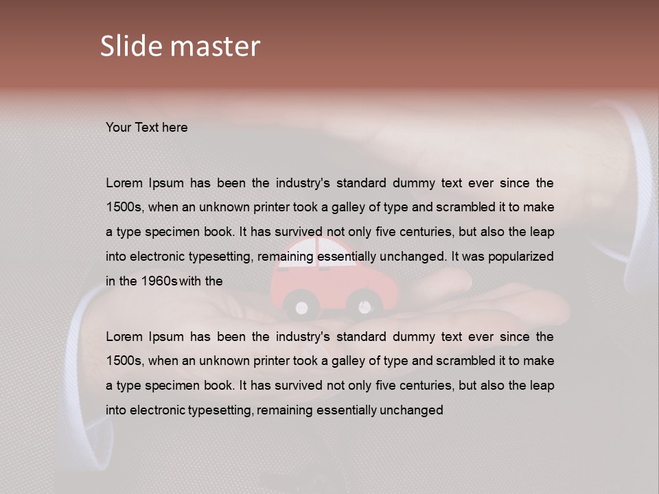 Savings Object Care PowerPoint Template