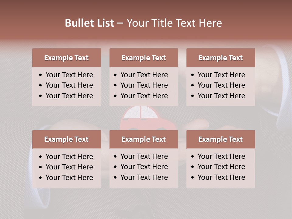 Savings Object Care PowerPoint Template