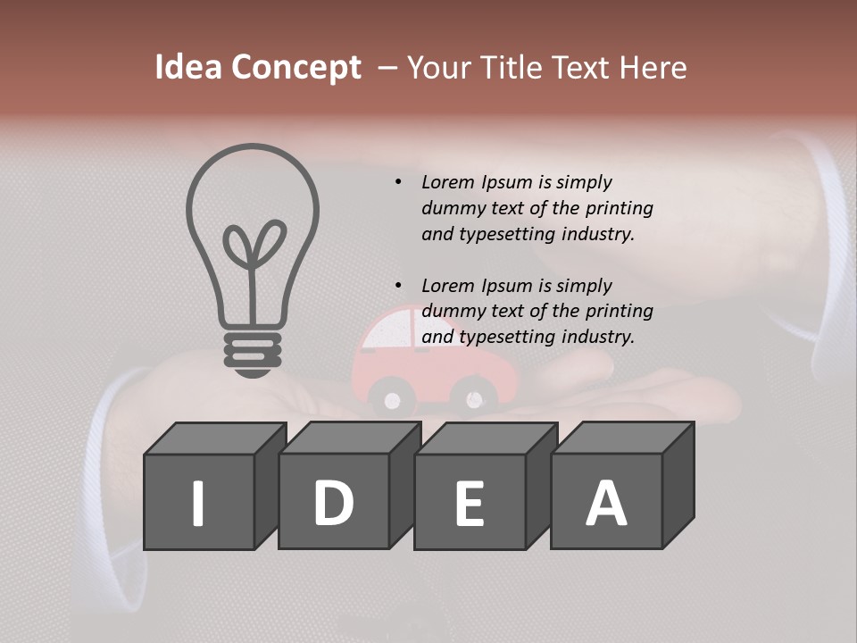 Savings Object Care PowerPoint Template