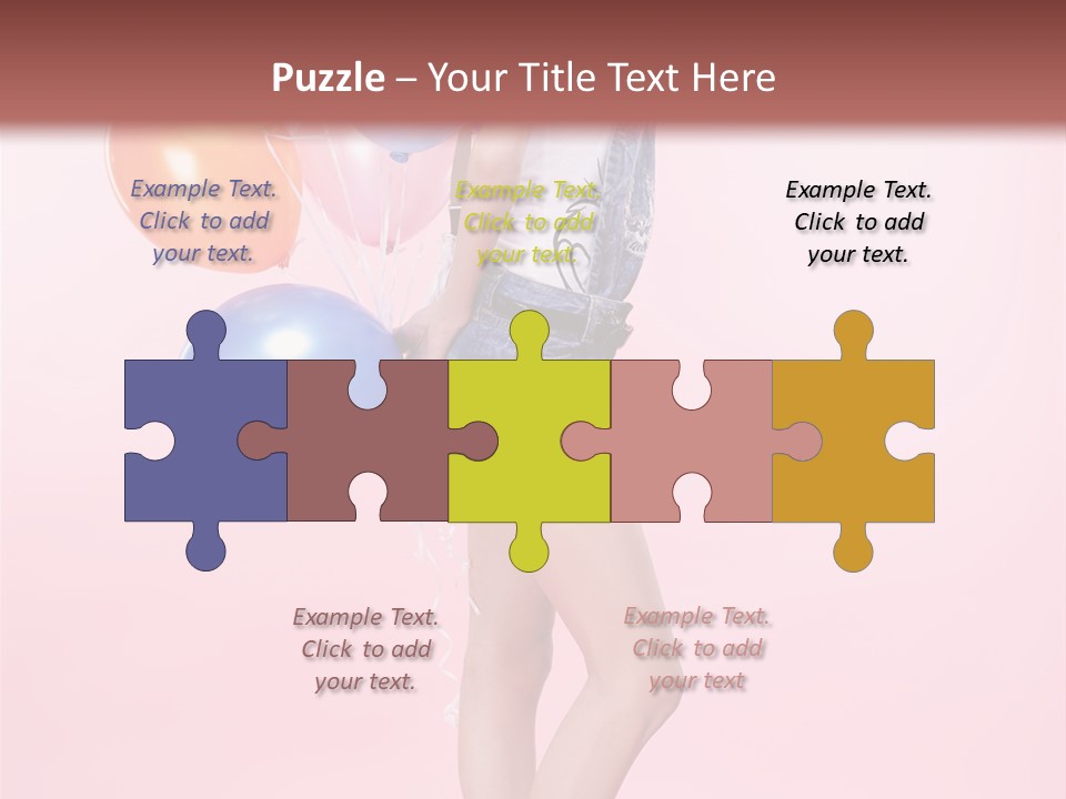 European Helium Lovely PowerPoint Template