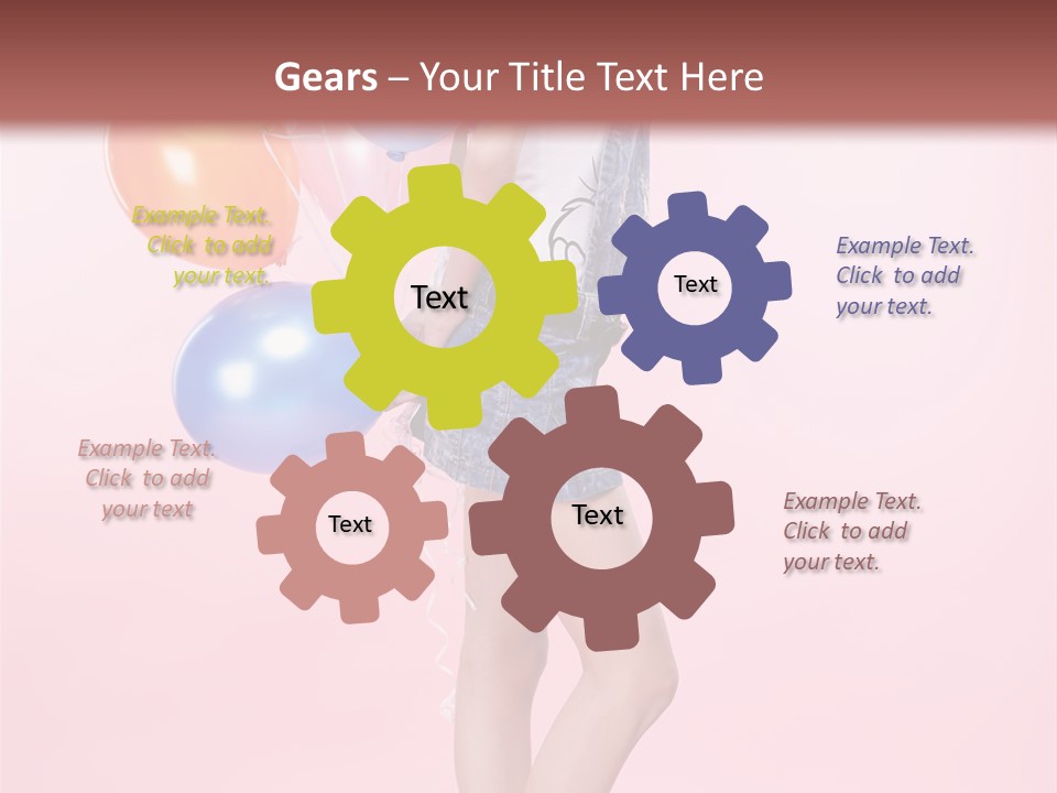 European Helium Lovely PowerPoint Template