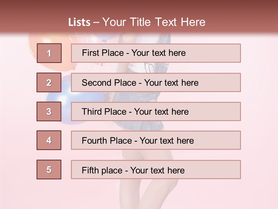 European Helium Lovely PowerPoint Template