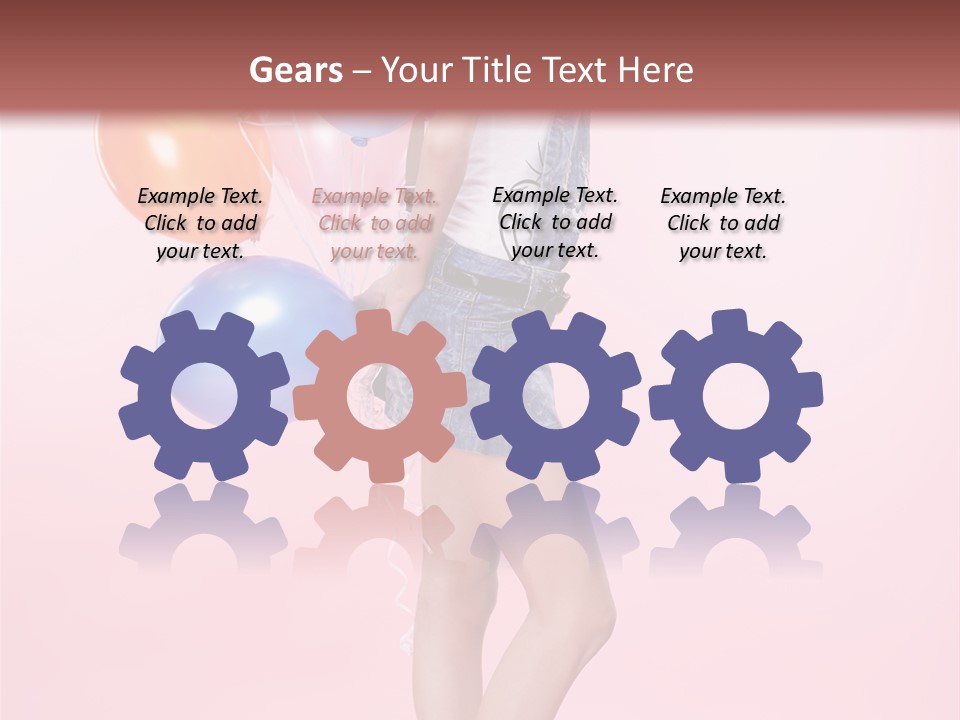 European Helium Lovely PowerPoint Template