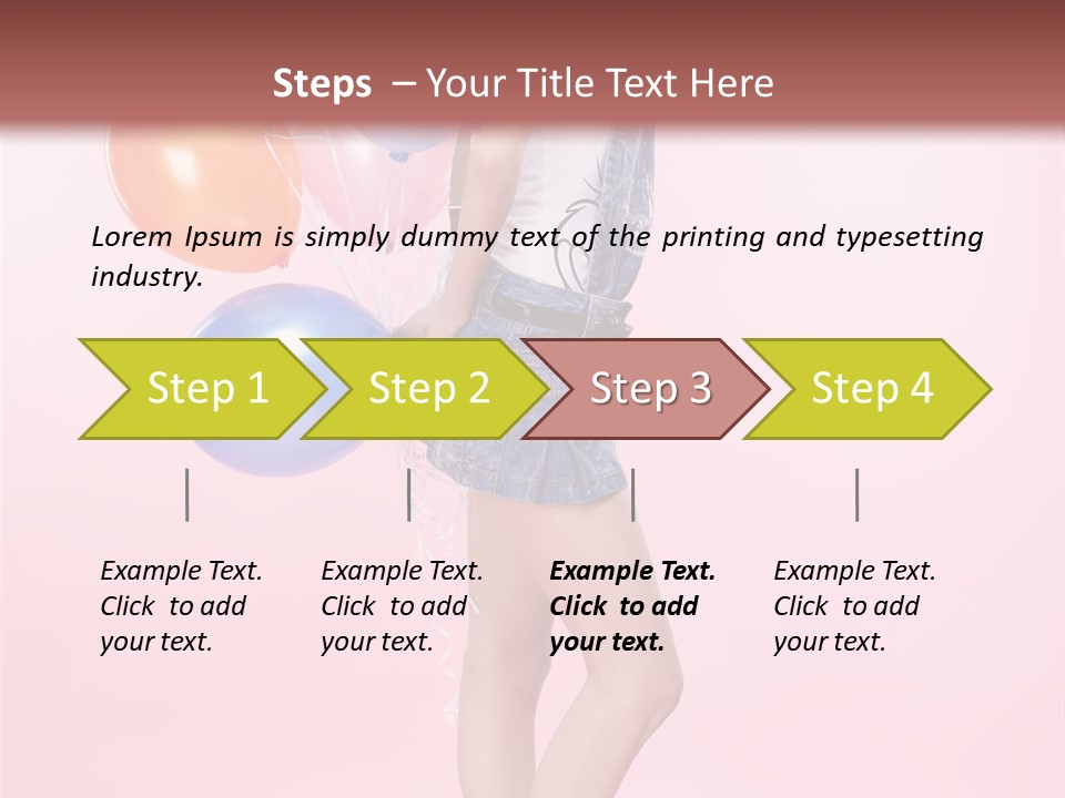 European Helium Lovely PowerPoint Template