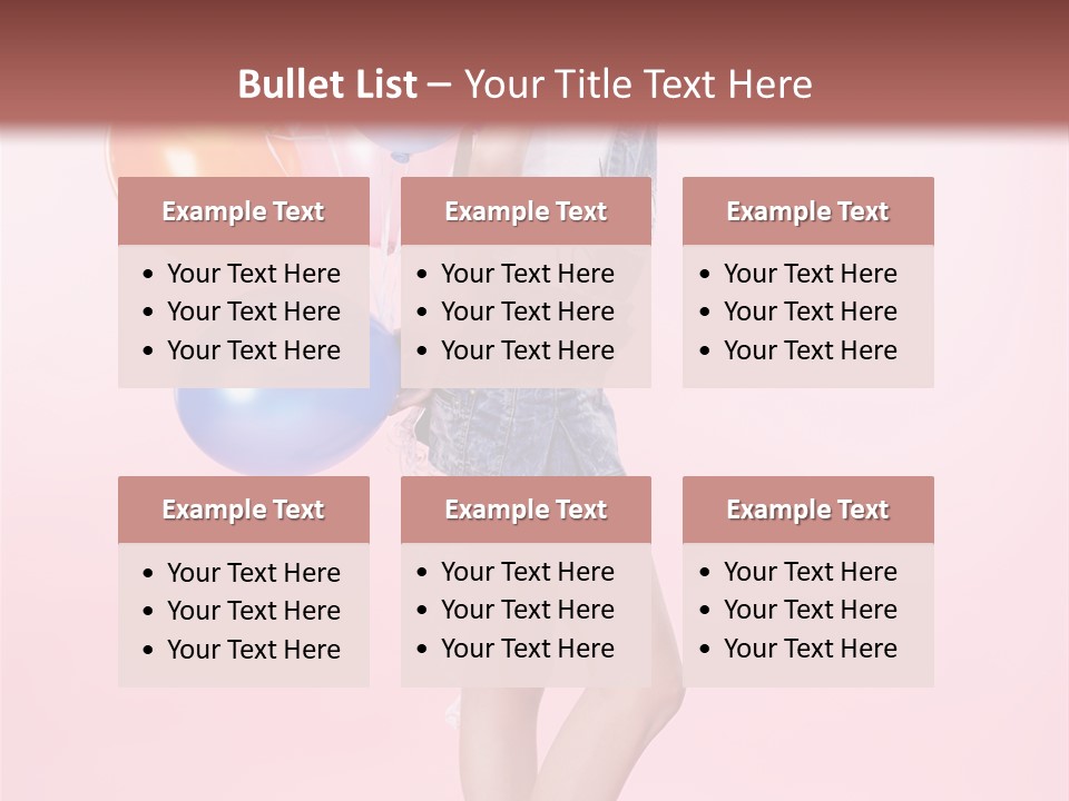 European Helium Lovely PowerPoint Template