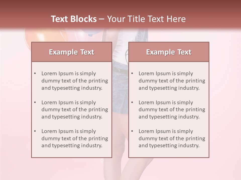 European Helium Lovely PowerPoint Template