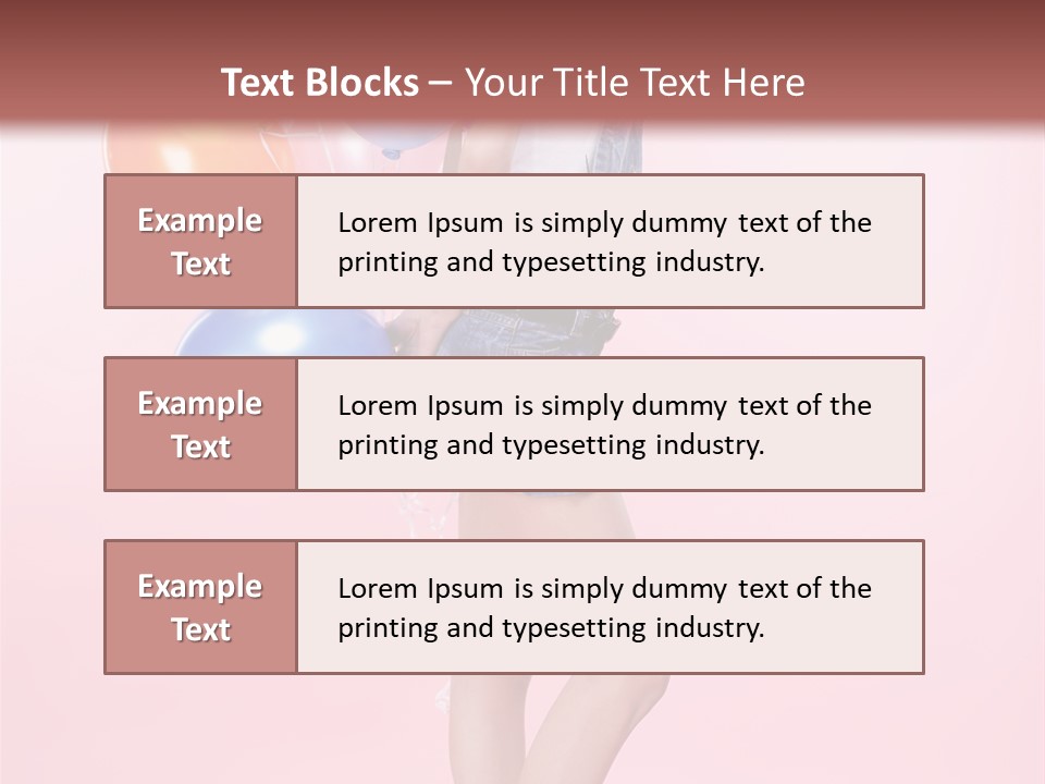 European Helium Lovely PowerPoint Template