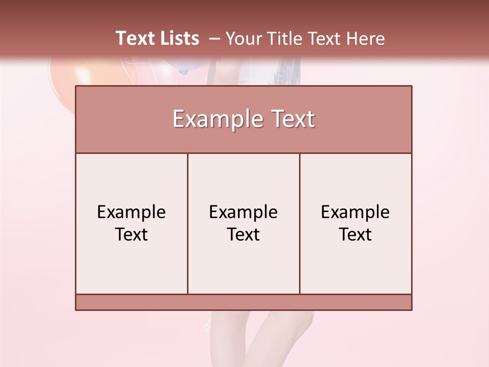 European Helium Lovely PowerPoint Template