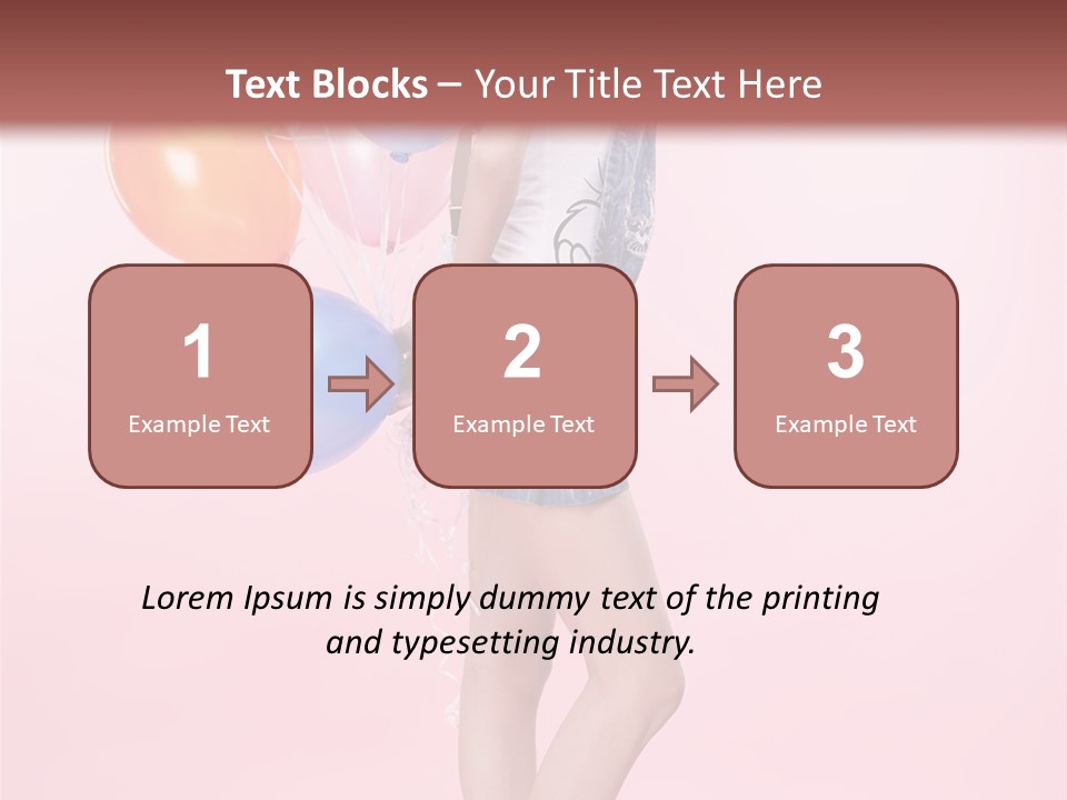 European Helium Lovely PowerPoint Template