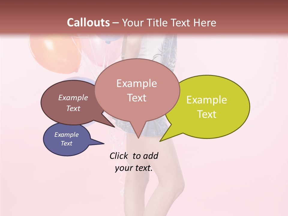 European Helium Lovely PowerPoint Template