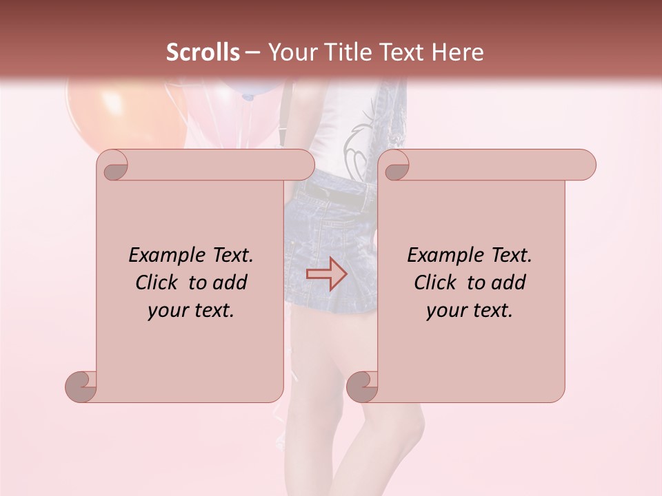 European Helium Lovely PowerPoint Template