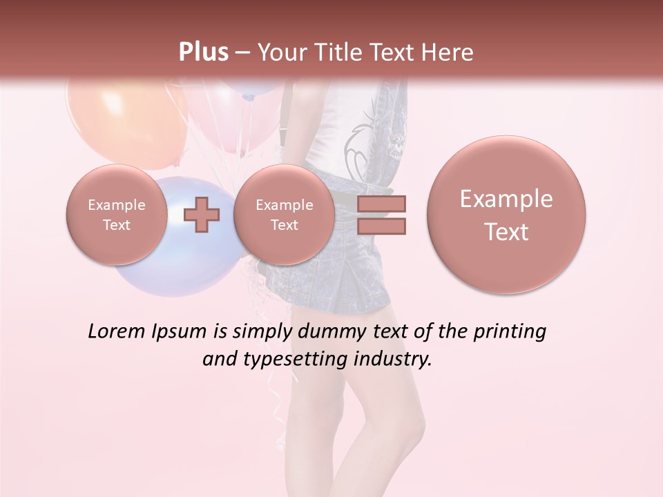 European Helium Lovely PowerPoint Template