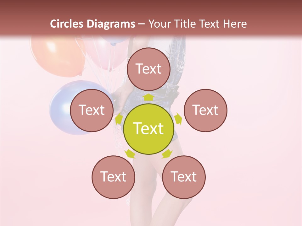 European Helium Lovely PowerPoint Template