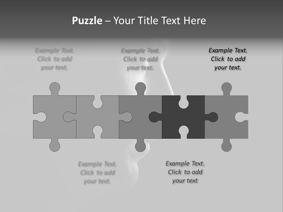 Romantic Black Pensive PowerPoint Template