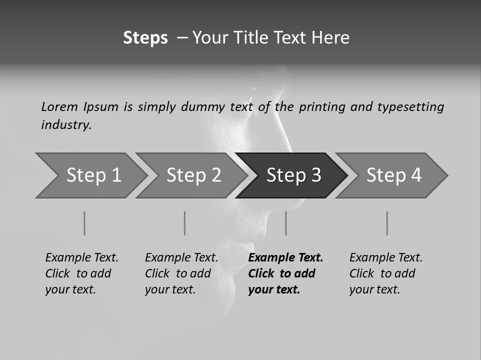 Romantic Black Pensive PowerPoint Template
