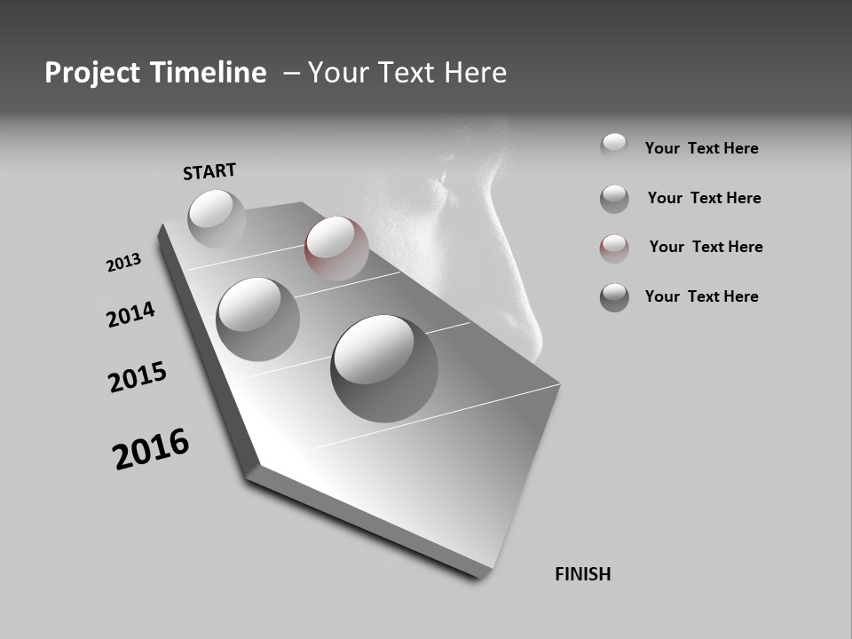 Romantic Black Pensive PowerPoint Template
