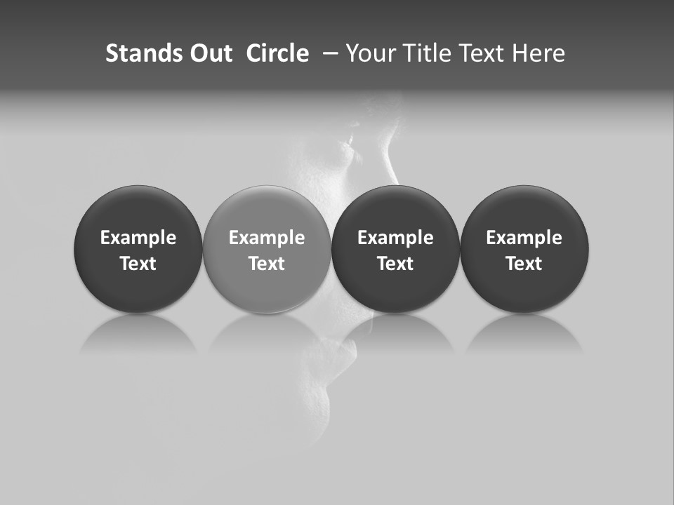 Romantic Black Pensive PowerPoint Template