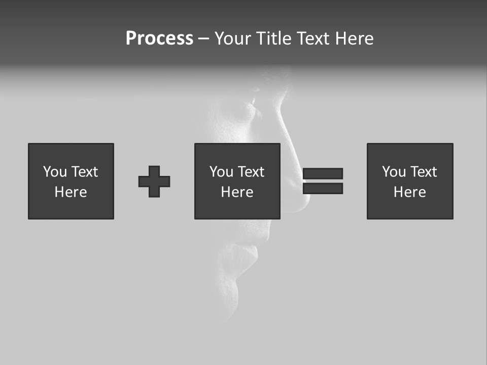 Romantic Black Pensive PowerPoint Template