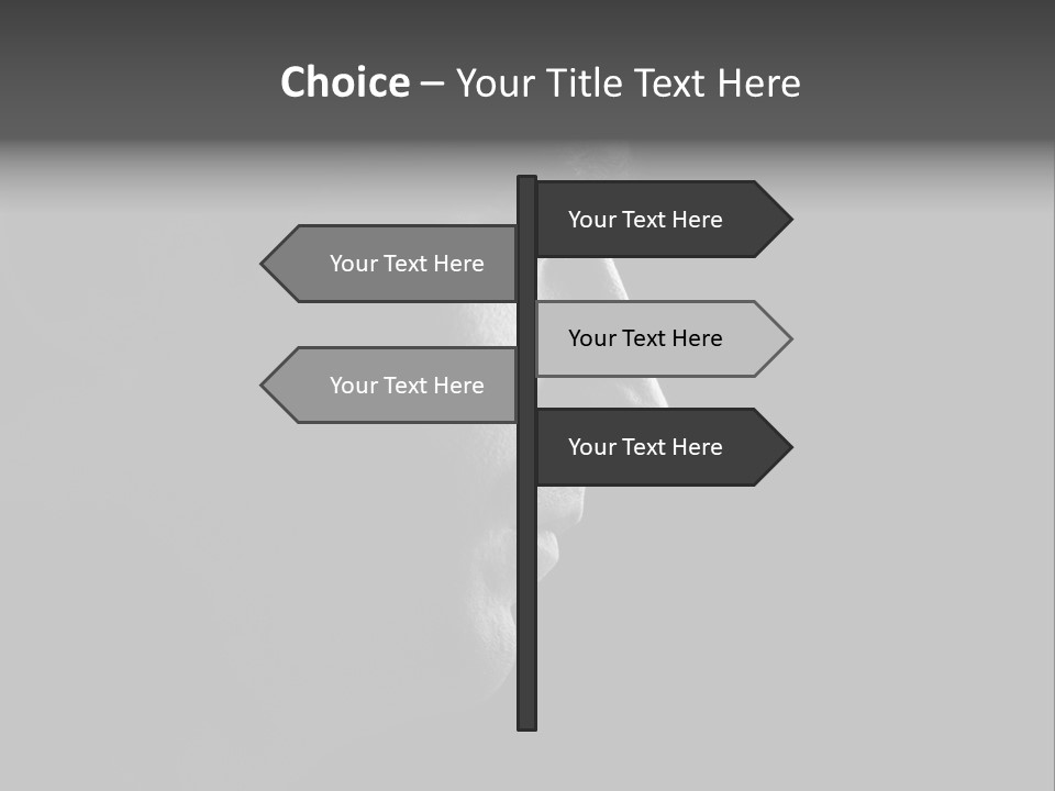 Romantic Black Pensive PowerPoint Template
