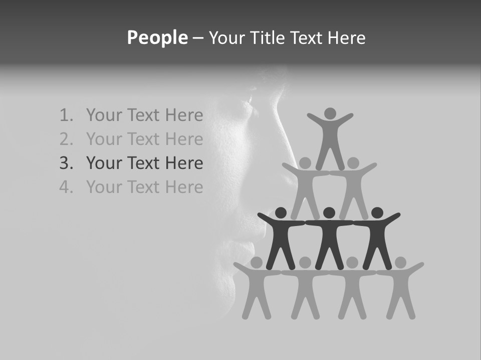 Romantic Black Pensive PowerPoint Template