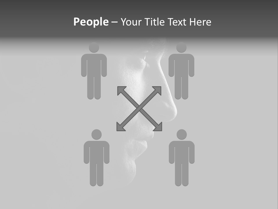 Romantic Black Pensive PowerPoint Template