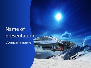 Spaceman Background Air PowerPoint Template