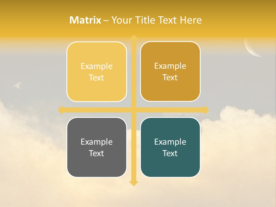 Mottled Black Horizontal PowerPoint Template
