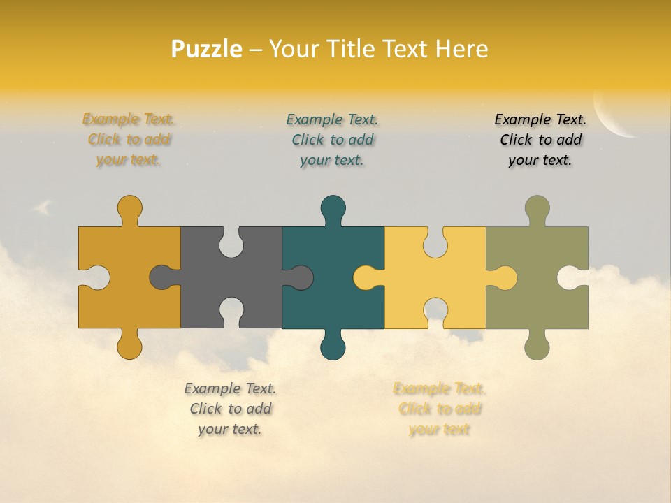 Mottled Black Horizontal PowerPoint Template