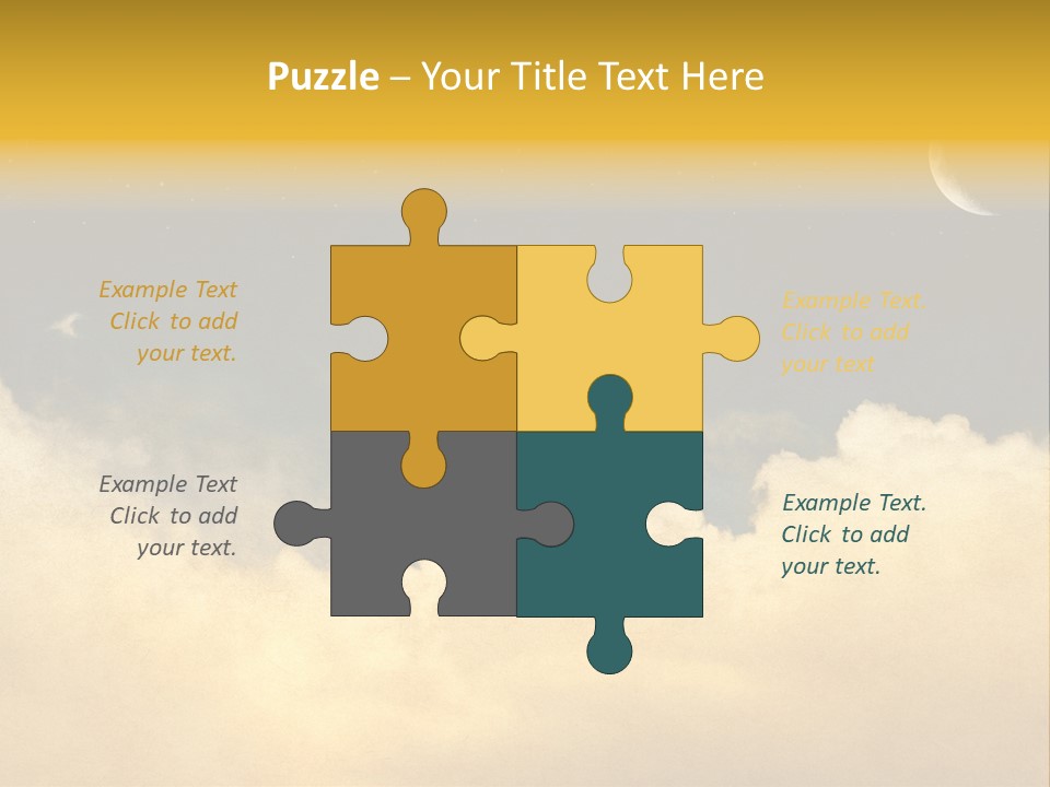 Mottled Black Horizontal PowerPoint Template