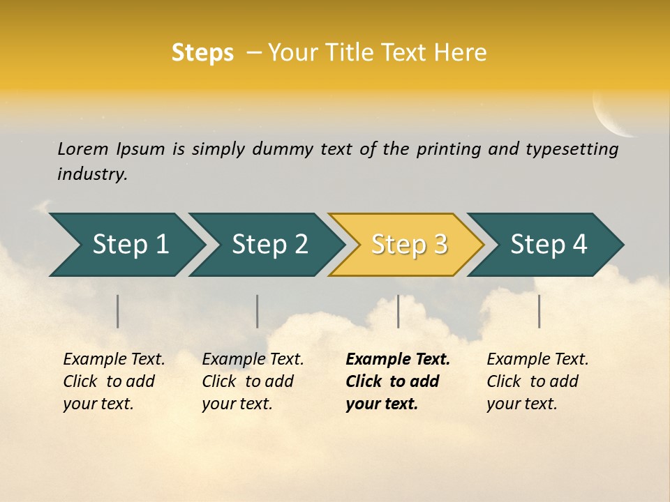 Mottled Black Horizontal PowerPoint Template