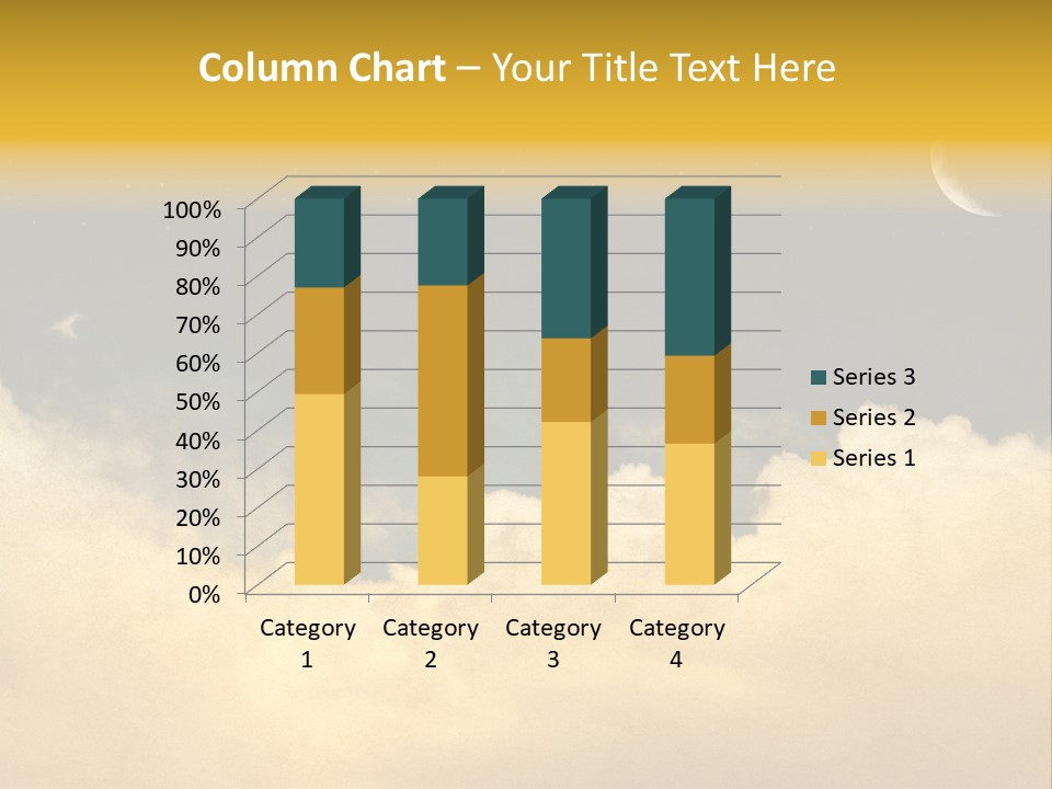 Mottled Black Horizontal PowerPoint Template