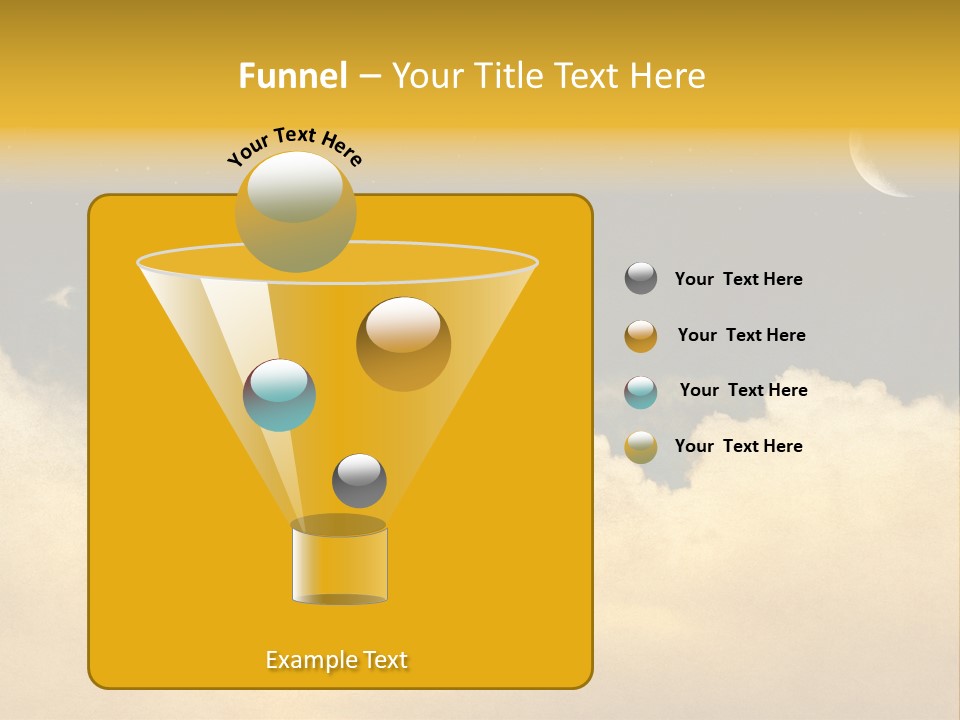 Mottled Black Horizontal PowerPoint Template